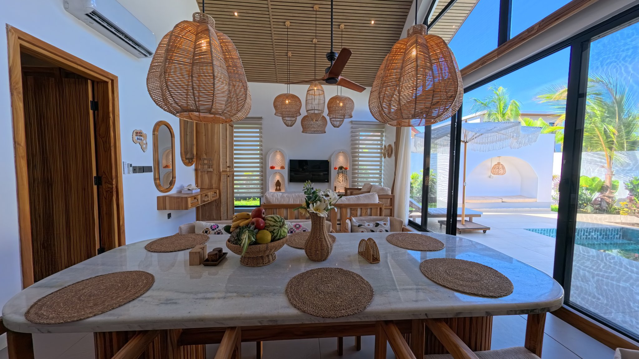 Cottage Villa tropical interior and veranda