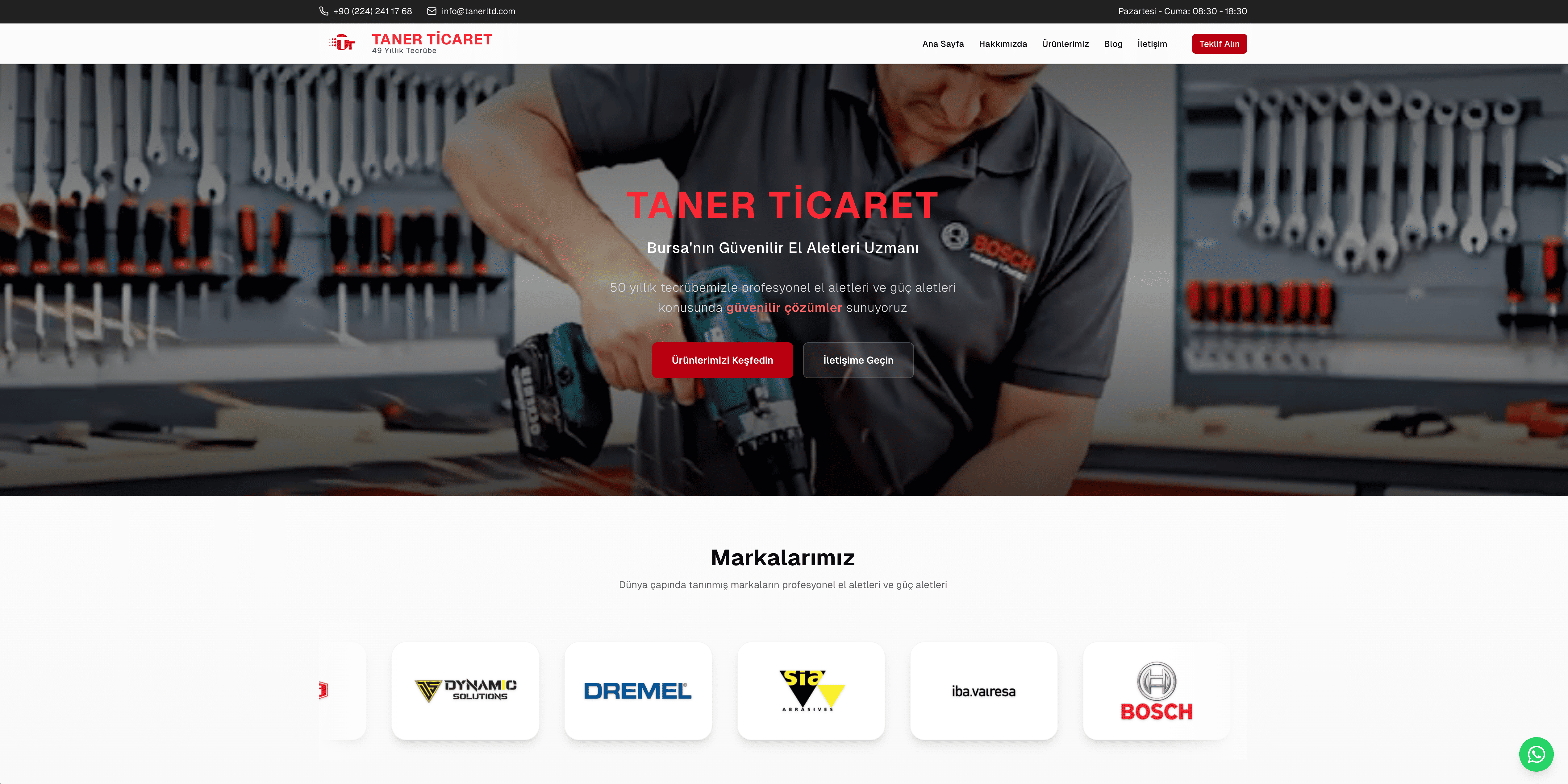 Taner Ticaret - Vodesoft Proje Referansı