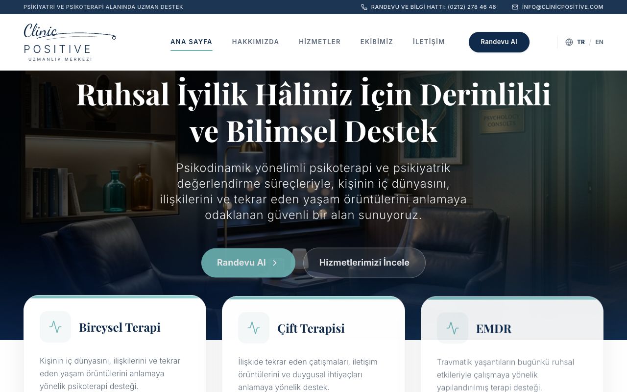 Klinik Pozitif - Vodesoft Proje Referansı